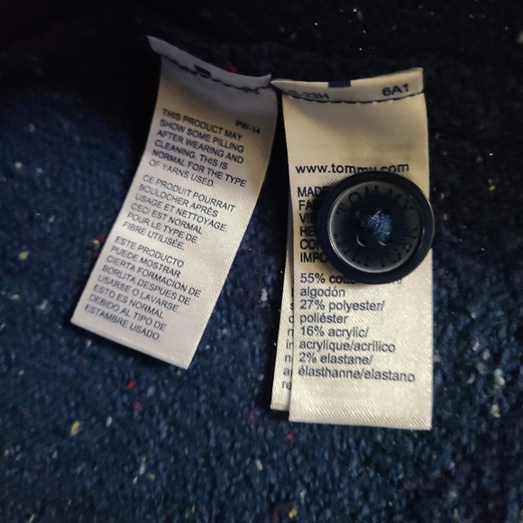 Tommy Hilfiger Blue‎ V Neck Sweater size M - Picture 4 of 12